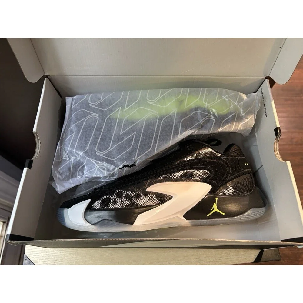 New Men’s Air Jordan Luka 2 Black/White Volt Shoes Size 9.5 NIB Authentic